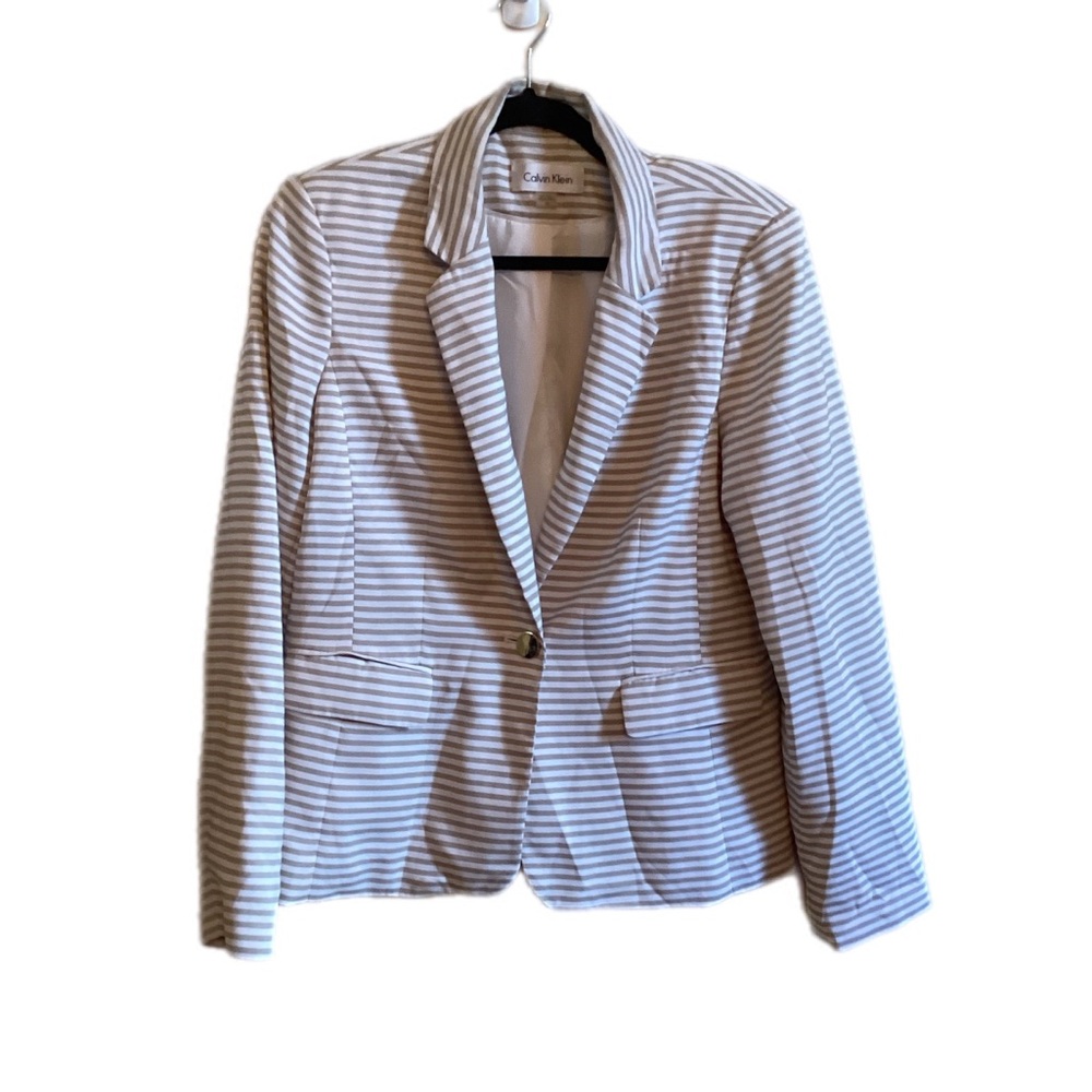 Calvin Klein Striped Blazer
